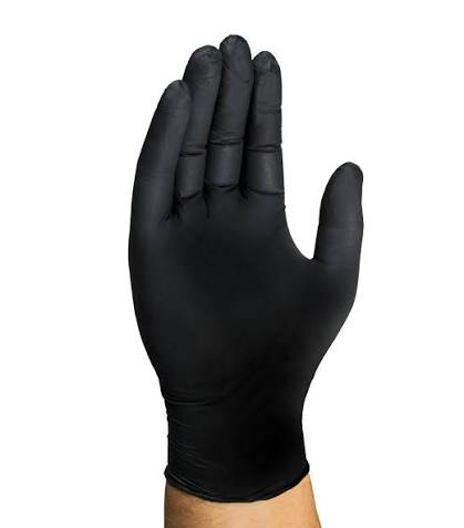 Nitrile black gloves