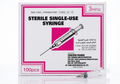 3ml Disposable Sterile Syringes (Made in Korea) 100Pcs
